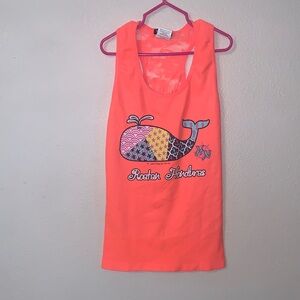 Ingear Roatan Honduras Neon Orange Kids Tank Top Lace Back